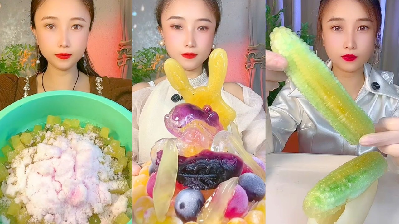 Homemade Chinese Ice Eating ASMR | Soft Frozen Desserts & Snow Ice Sounds #92