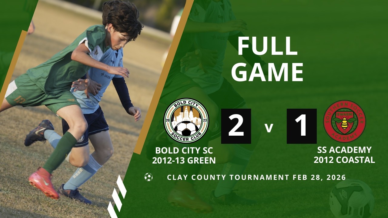Bold City SA 2012-13 U14 Green vs  Southern Soccer Academy Swarm 12B Coastal-EF, 2-28-2026