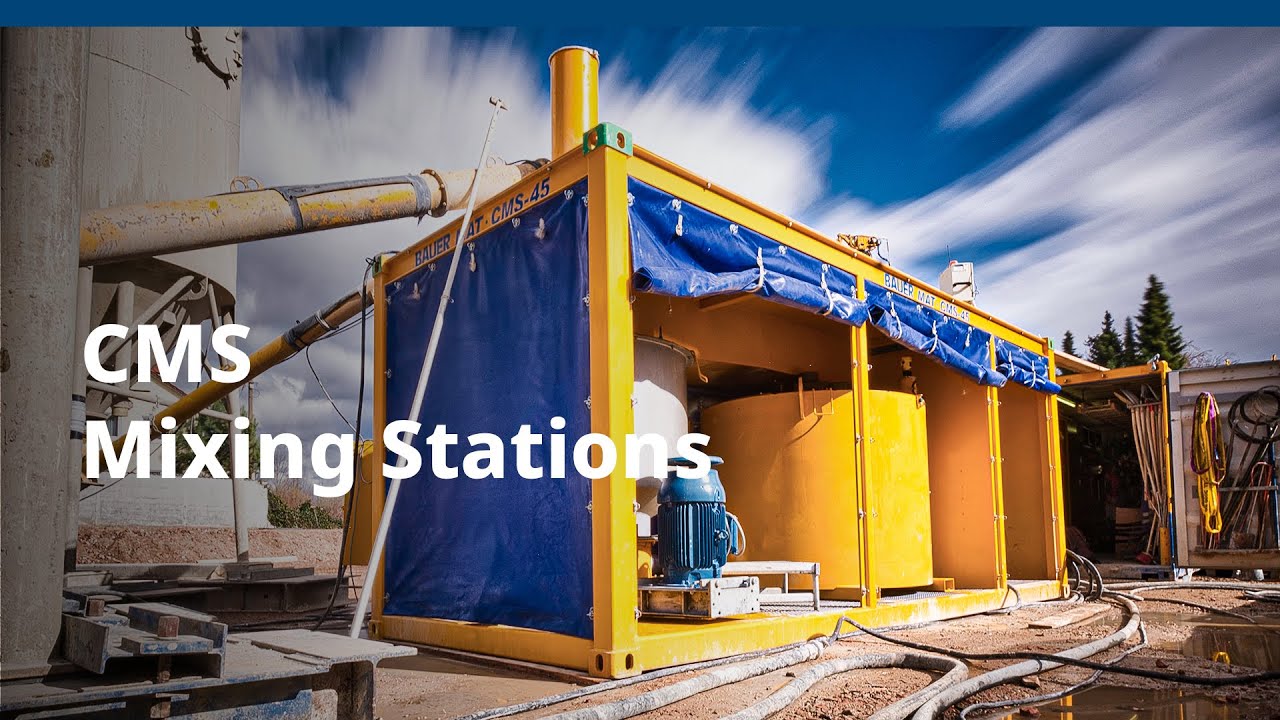 BAUER MAT Slurry Handling Systems – CMS Mixing Stations
