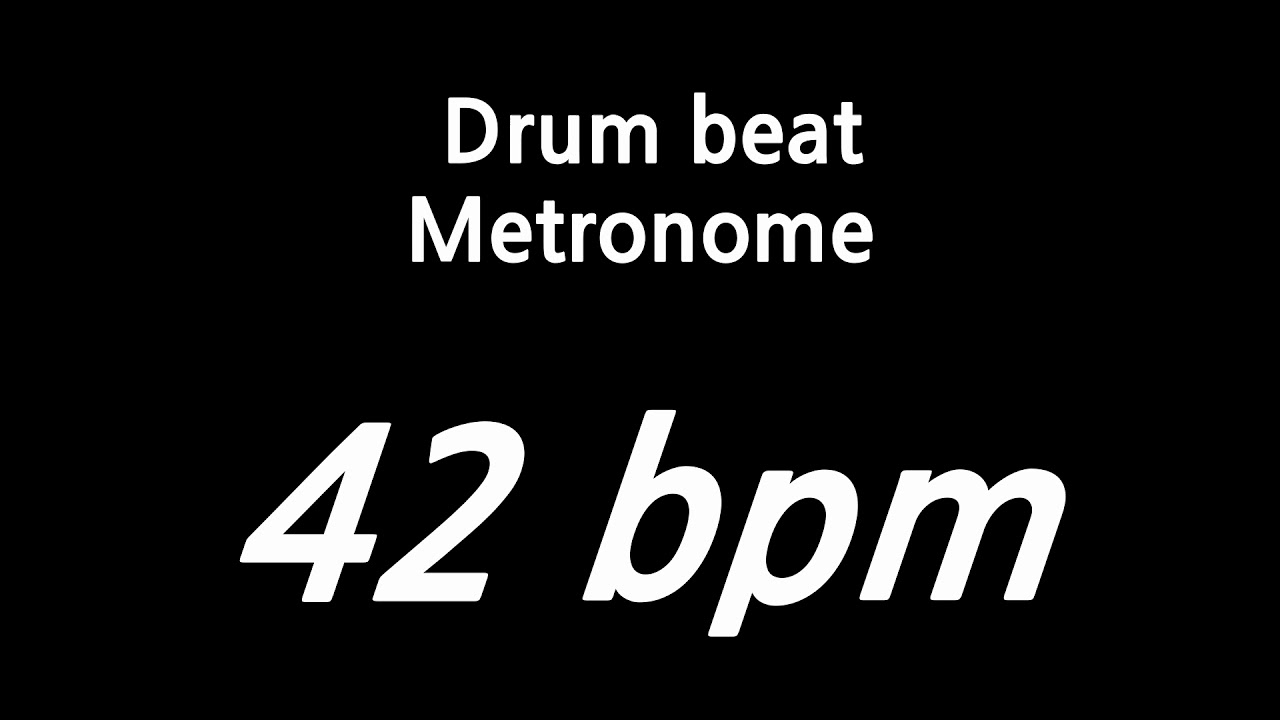 42 bpm metronome drum