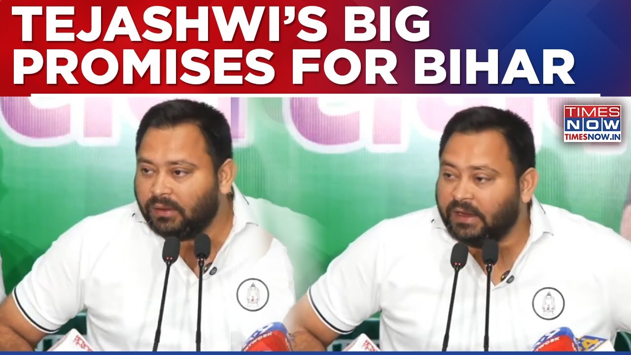 'Most Developed State' Tejashwi Yadav Promises 'IT Hub, Hospitals' & More Before 2nd Phase Of Polls