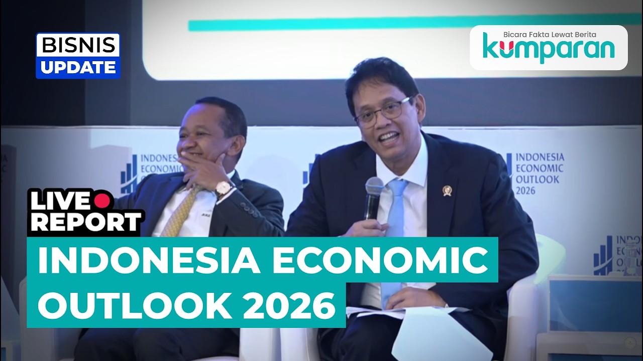 🔴LIVE STREAMING-Paparan Menteri Purbaya, Bahlil dan Rosan di Indonesia Economic Outlook 2026