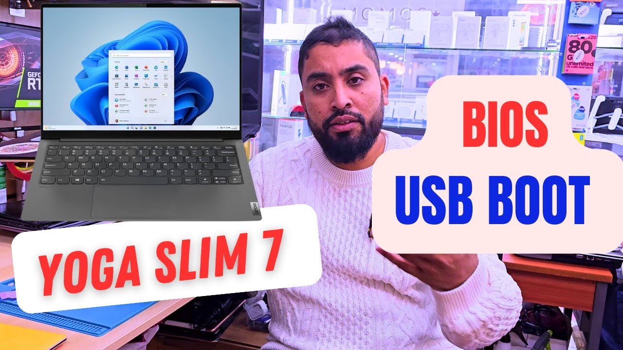 Загрузка с USB на Lenovo Yoga Slim 7 | Доступ к BIOS и настройка