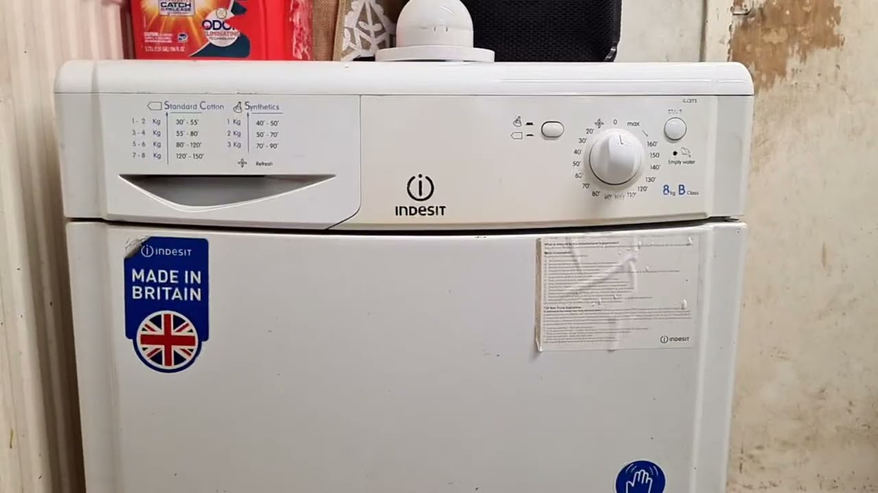Highlight 3:04:23 – 3:09:23 from Indesit IDC8T3 8KG Condenser Tumble Dryer Full Cycle