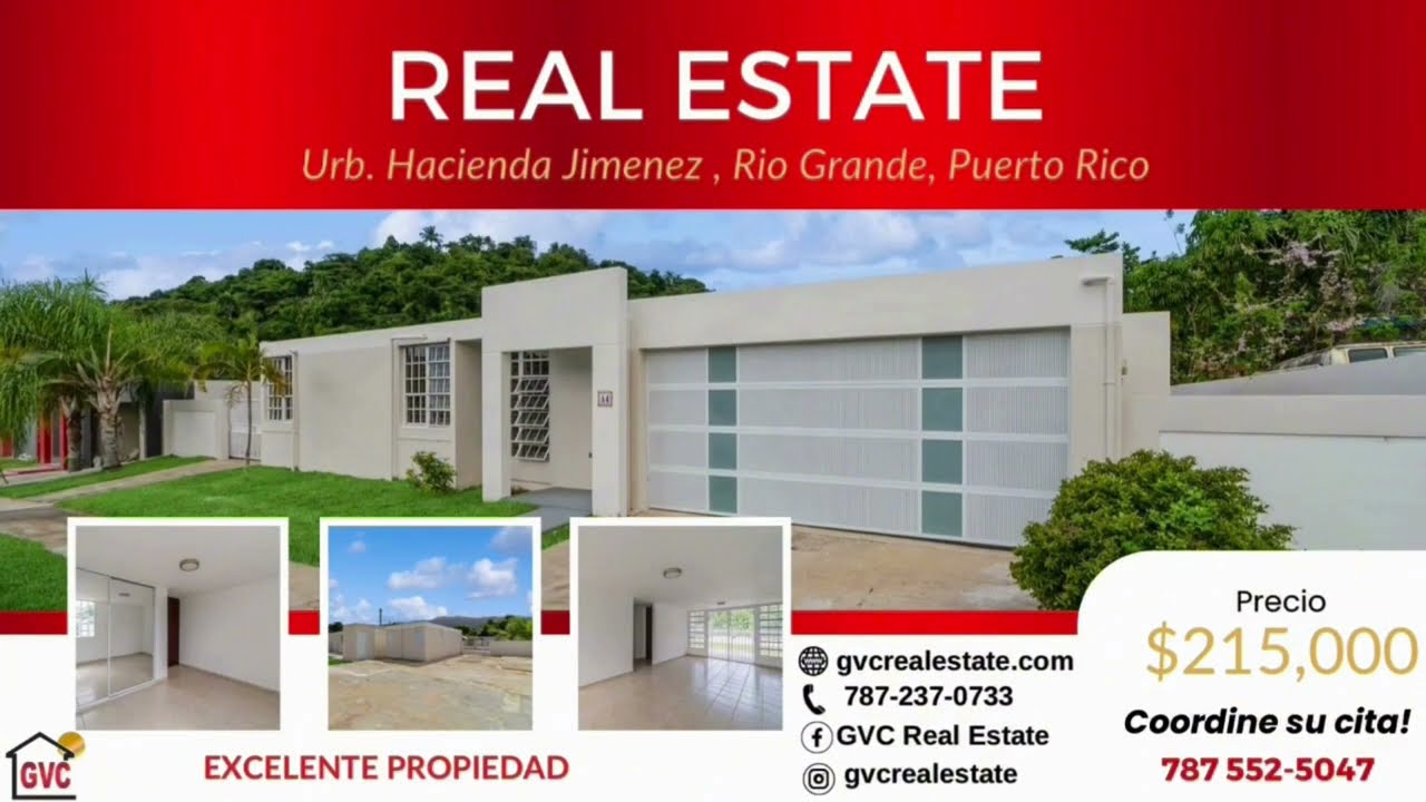 📢Vendida! Urb. Mansiones De Hacienda Jiménez, Rio Grande 📍A minutos de vías principales y Outlet.