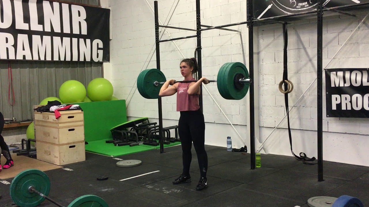 Clean & Jerk: 80 x 1 rep by Aurelie Maury