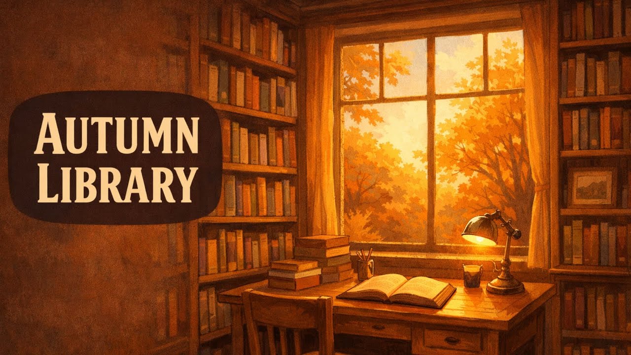 Autumn Library Lofi – Calm Music for Study & Focus