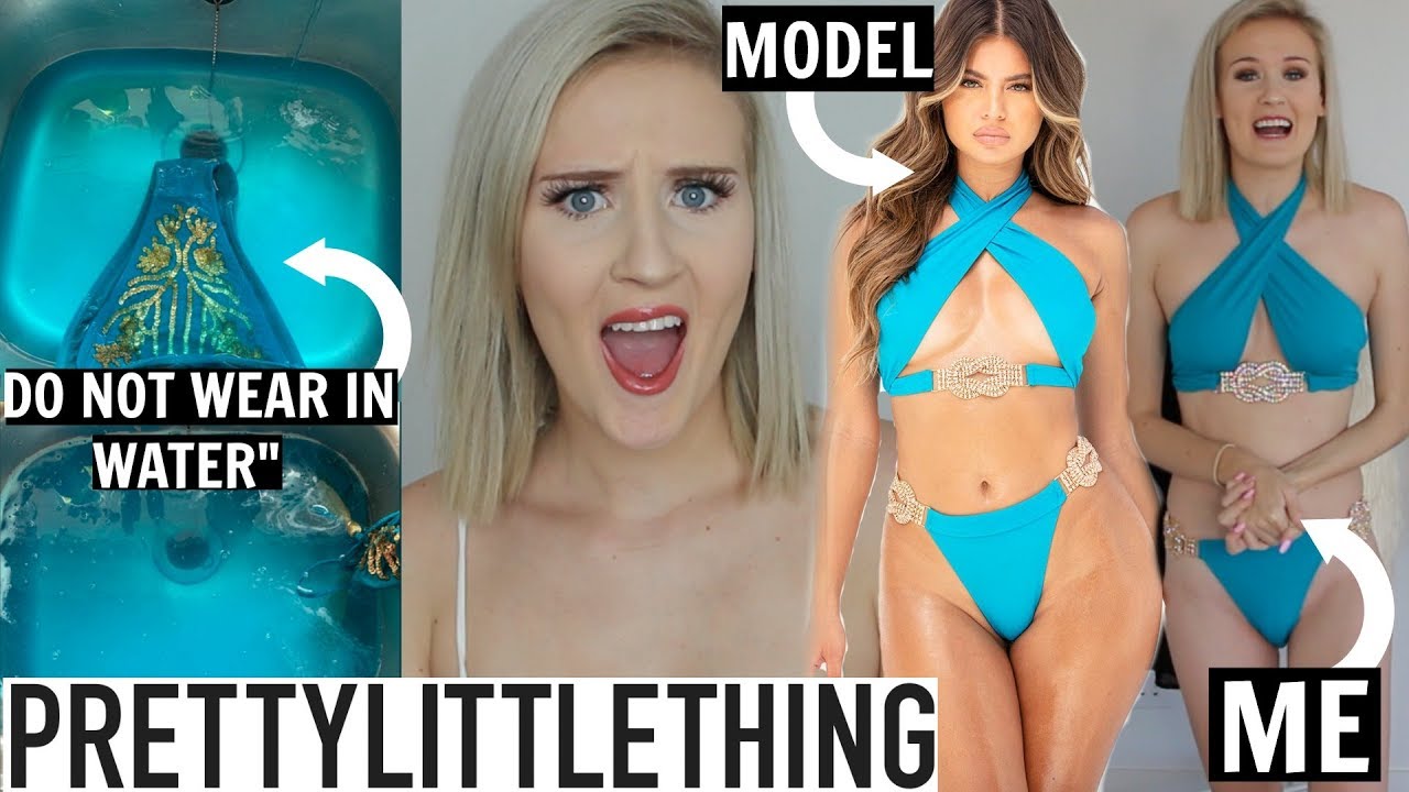 BIKINI'S YOU CAN'T WEAR IN WATER?! PRETTYLITTLETHING BIKINI HAUL