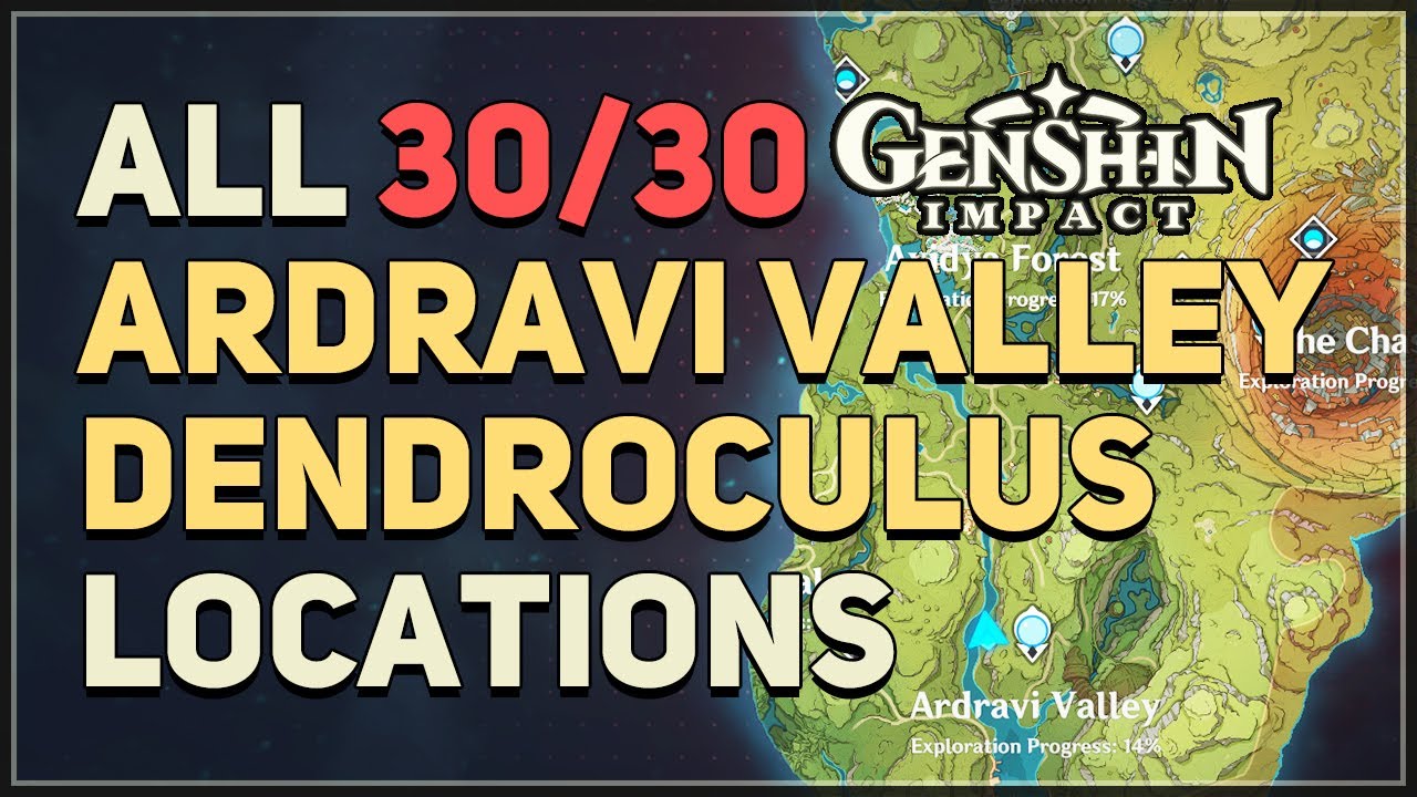 All Ardravi Valley Dendroculus Locations Genshin Impact