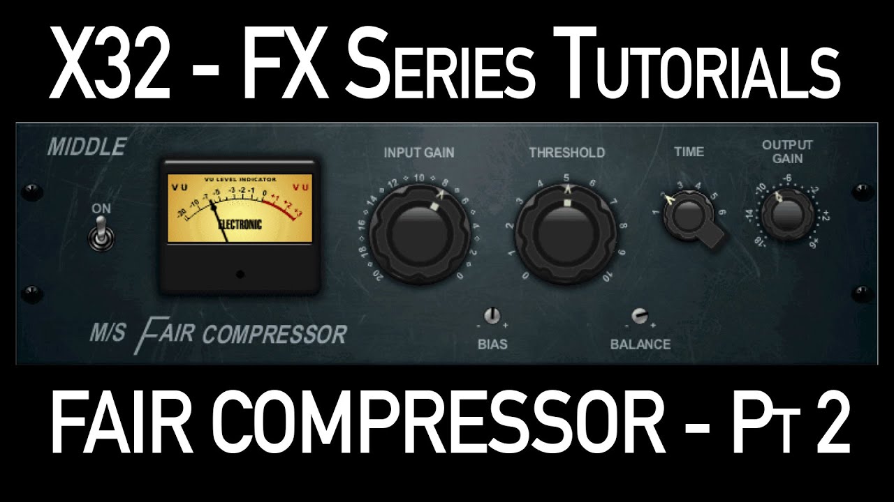Behringer X32 FX Series — отличный компрессор — часть 2