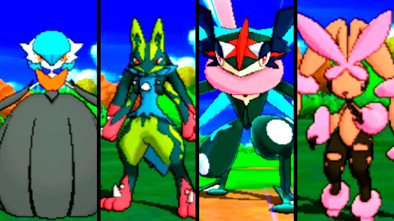 POKÉMON SOL y LUNA - TODAS las MEGAEVOLUCIONES SHINY