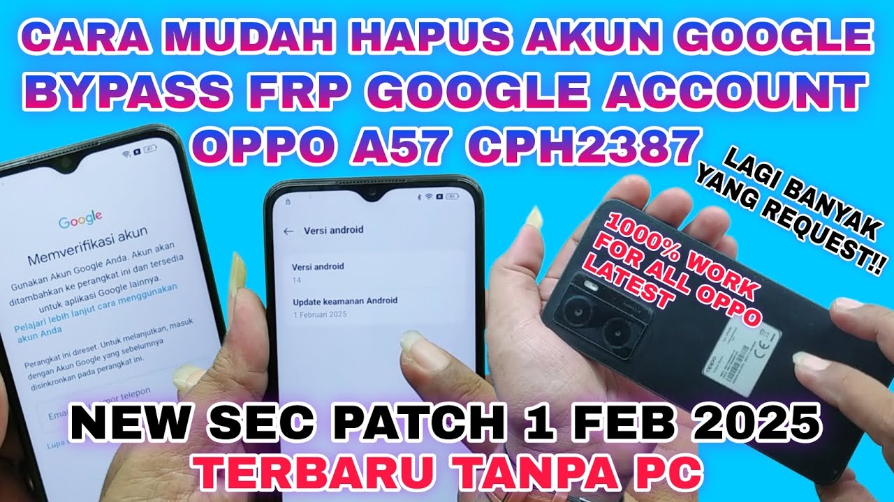 BYPASS FRP AKUN GOOGLE OPPO A57 CPH2387 || FIX BYPASS FRP GOOGLE ACCOUNT OPPO A57 LATEST