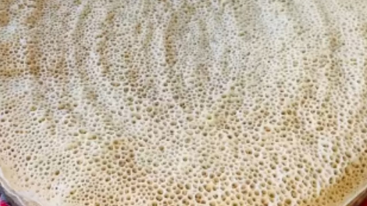 በጣም ለስላሳና አይናማ 100% የጤፍ እንጀራ ያለ አብሲት || Ethiopian food || Injera recipe