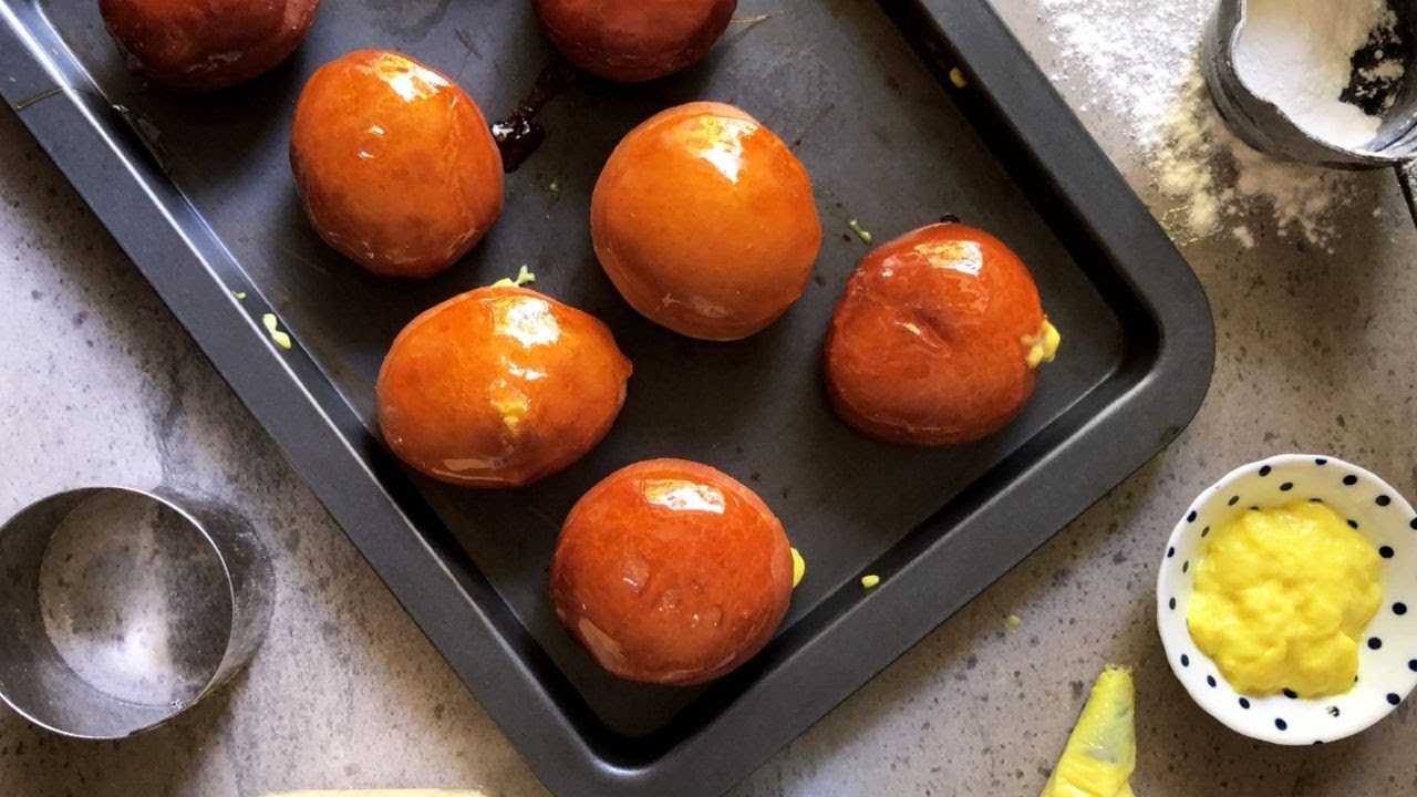 Glass Custard Donuts | Eggless Donut Recipe | Chef Nehal Karkera