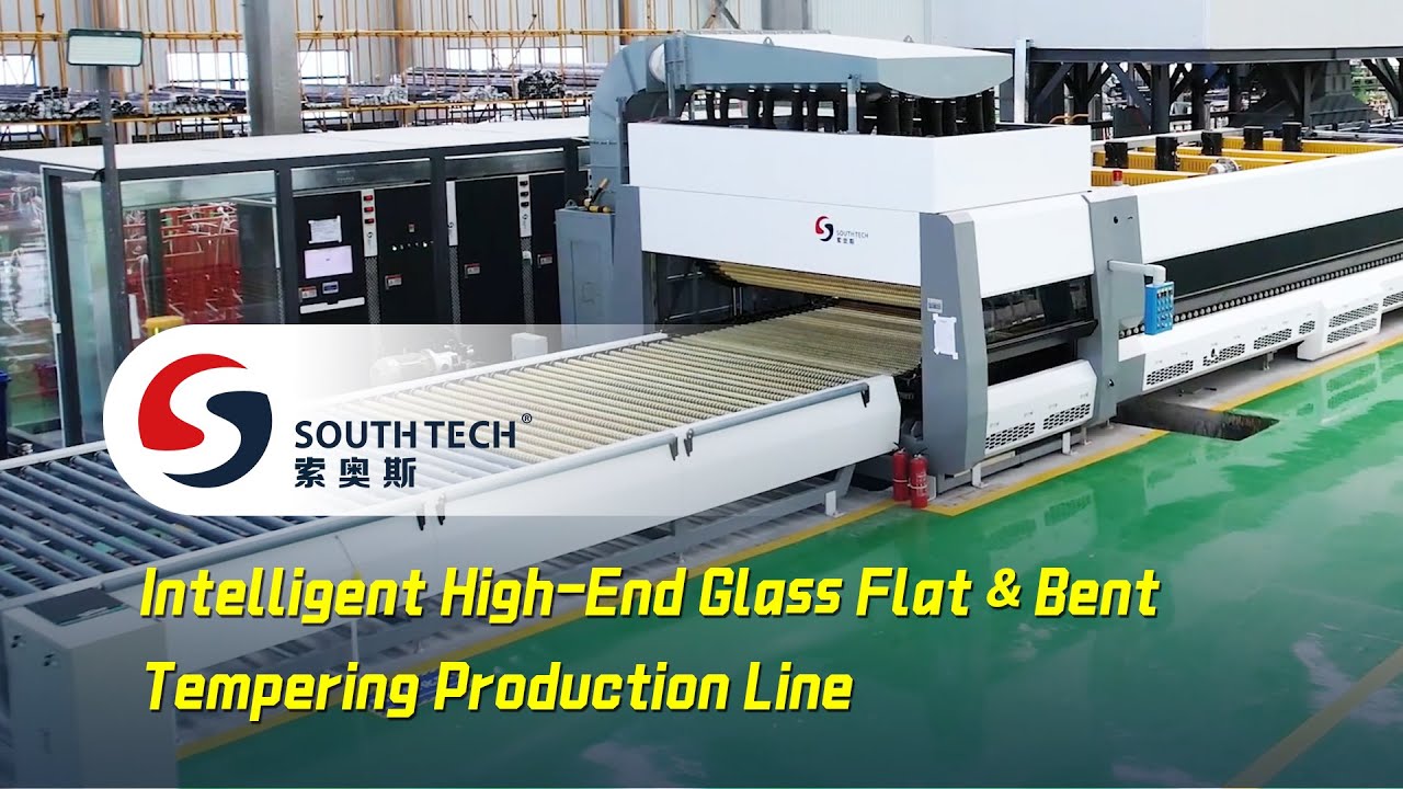 SOUTHTECH Intelligent High-End Glass Flat & Bent Tempering Production Line#glasstempering