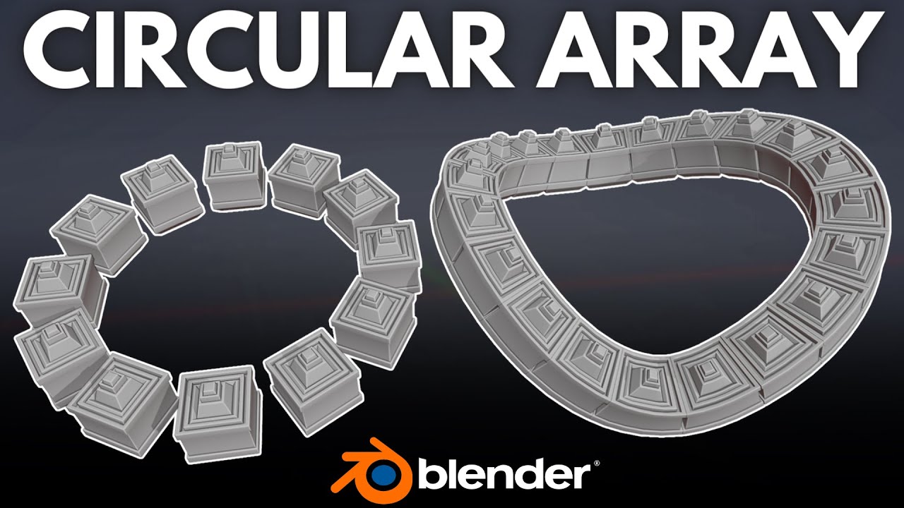 Создайте круговой массив в Blender за 1 минуту!
