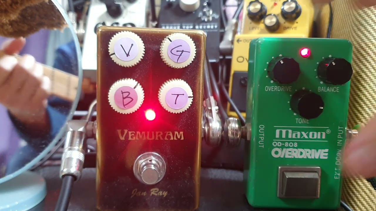 OD808 Overdrive(Maxon)+Janray Overdrive(VEMURAM)+Fender 69Relic Electric Guitar+Fender Blues Amp
