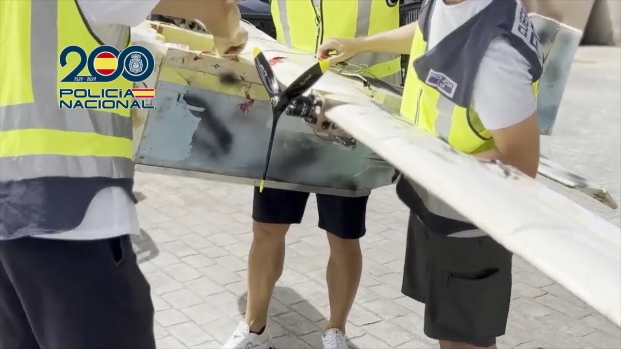 Golpe al tráfico de hachís en drones que sobrevolaban el Estrecho