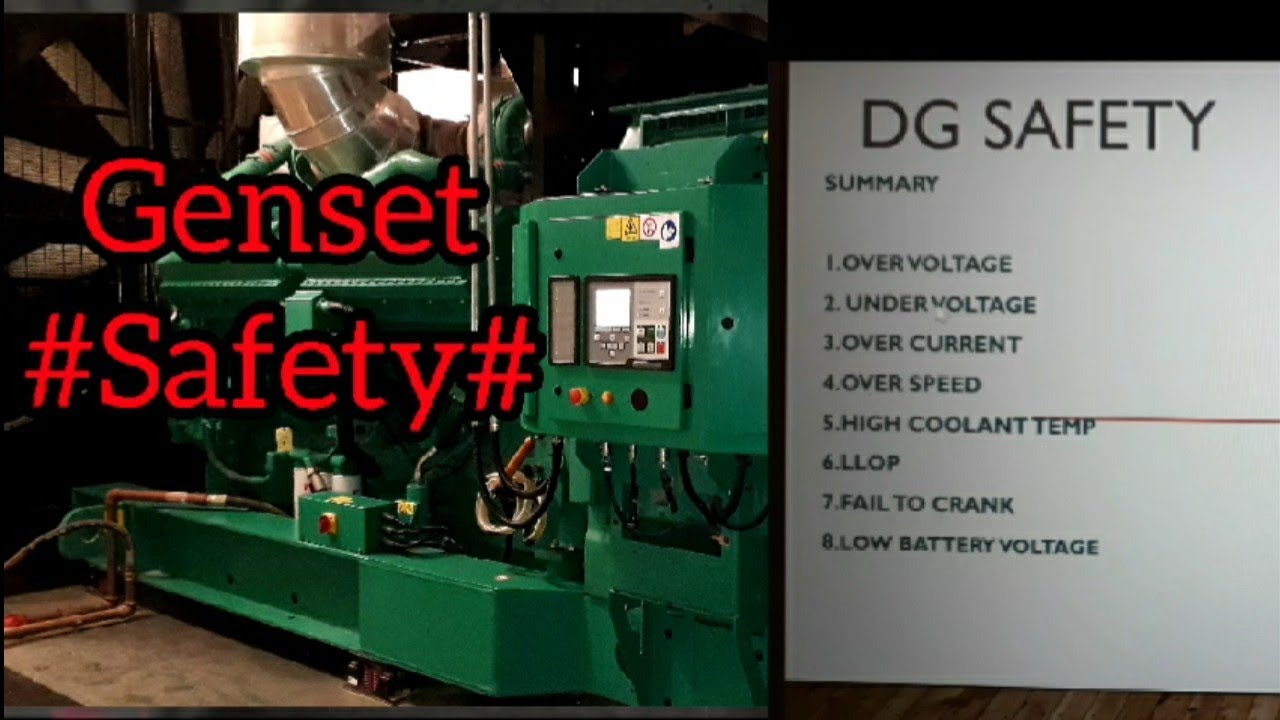 Diesel engine generator #safety#