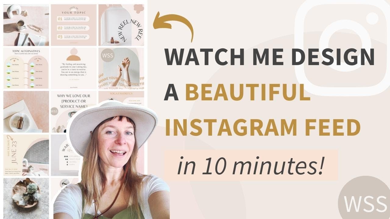 Watch Me Design A Beautiful Instagram Feed (in 10 minutes)!