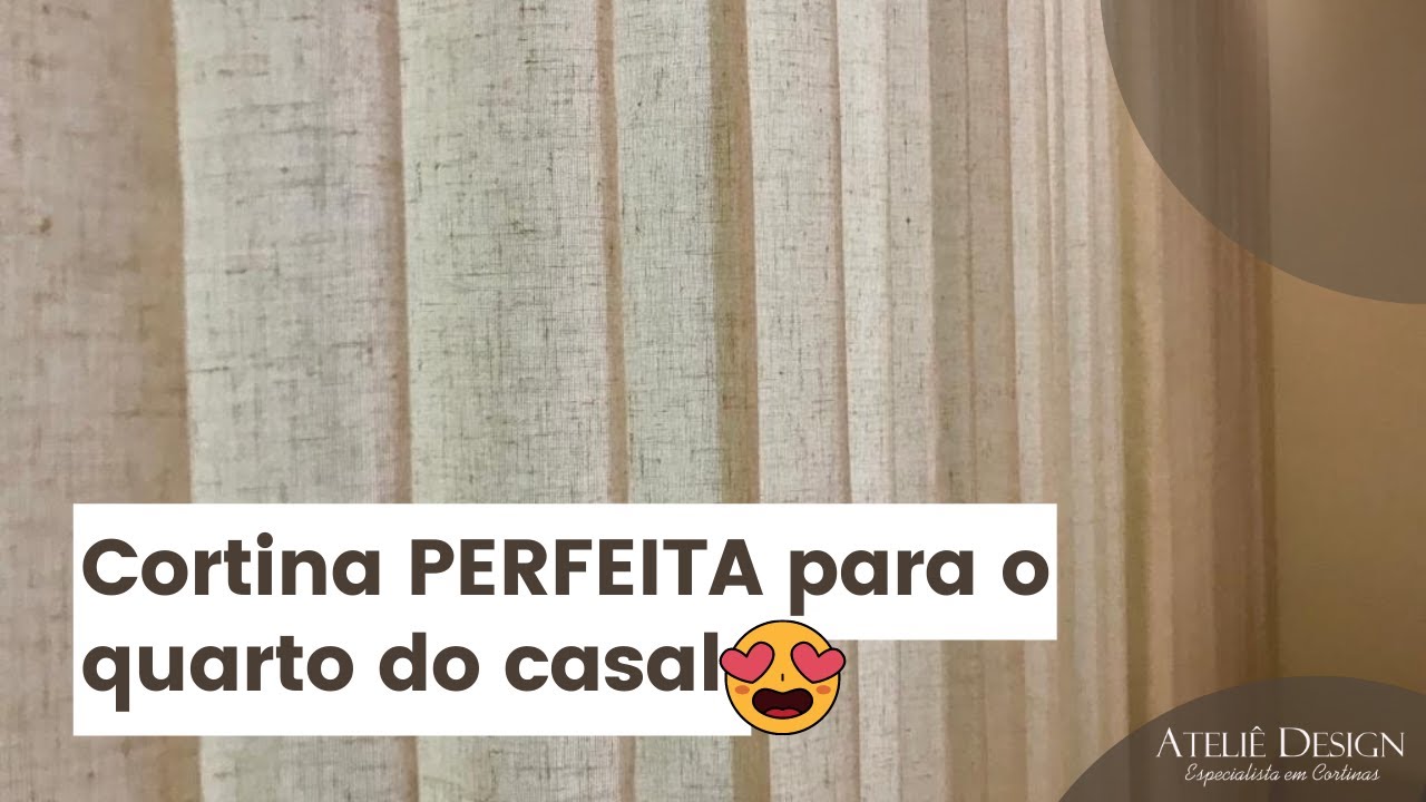 Cortina PERFEITA para o quarto do casal
