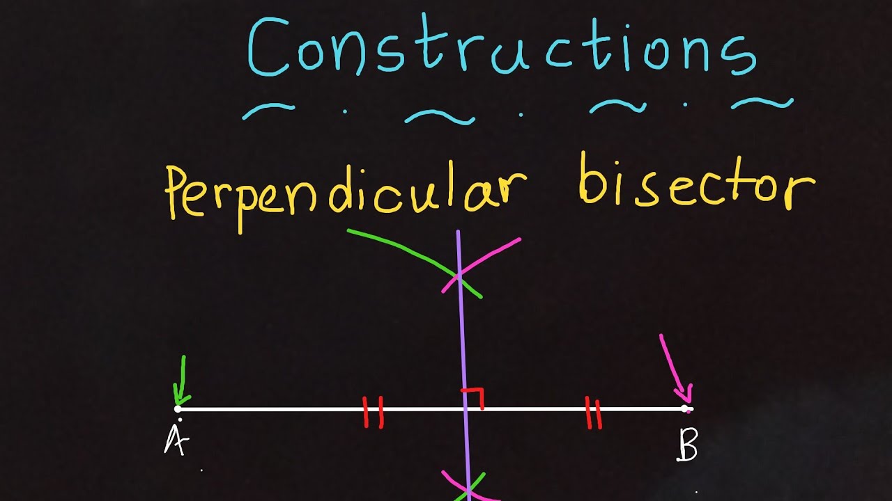Perpendicular Bisector ✏️| Perpendicular Bisector Loci| Perpendicular Bisector igcse | Drawing Maths
