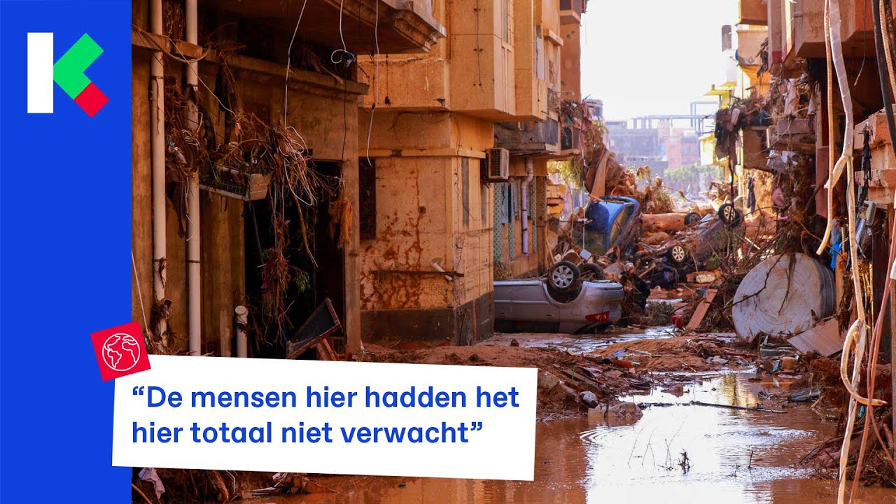 Reddingswerkers helpen de slachtoffers in Libië. Ook ons land gaat helpen