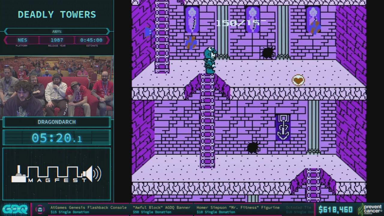Deadly Towers by Dragondarch in 34:26 - AGDQ 2018 - Part 99