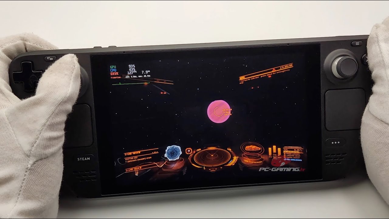 Steam Deck Gameplay - Elite Dangerous - SteamOS