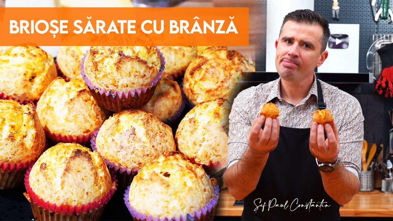 🥖 Rapid și ușor: Pâinici brioșe cu brânză, gata în câteva minute 🧁 Șef Paul Constantin