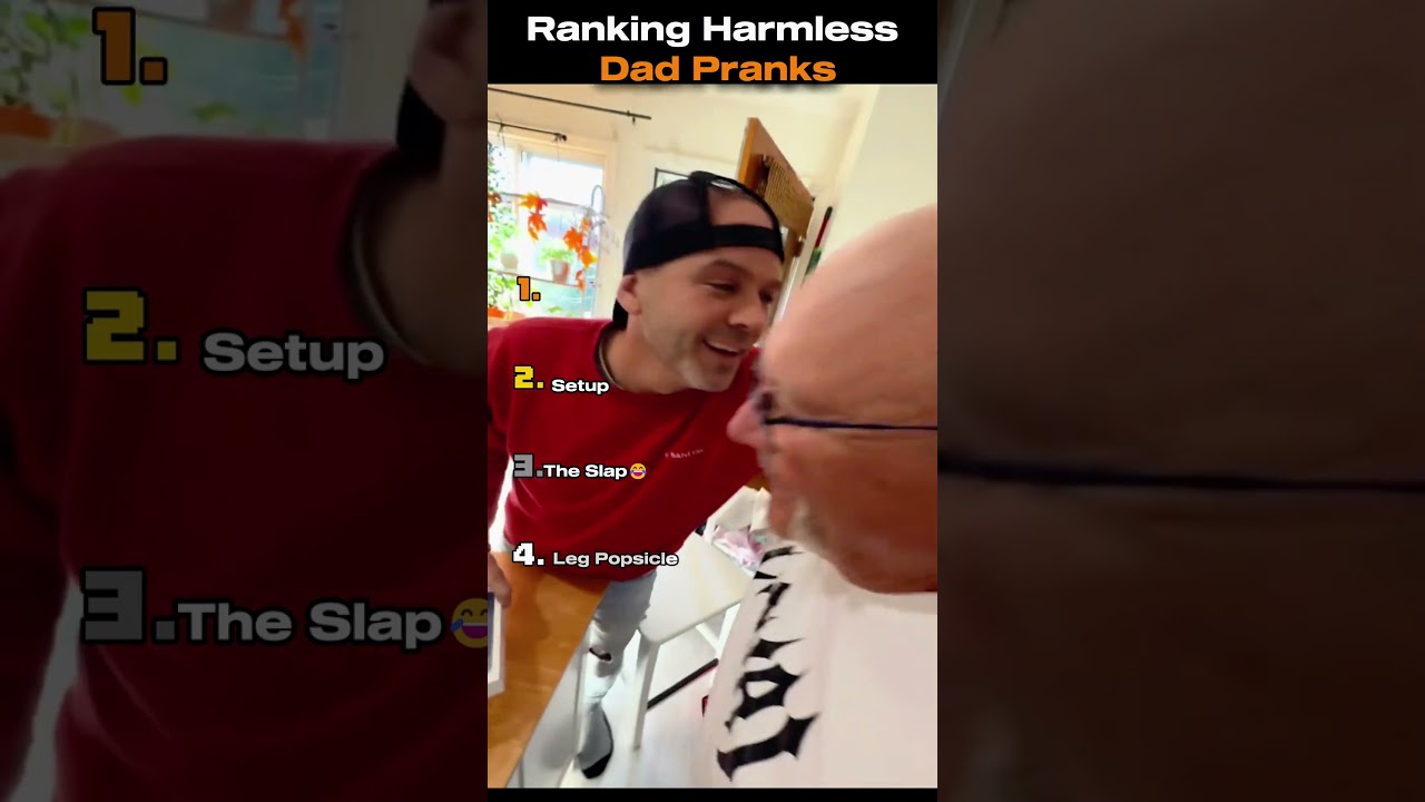 Рейтинг самых безобидных отцовских розыгрышей!