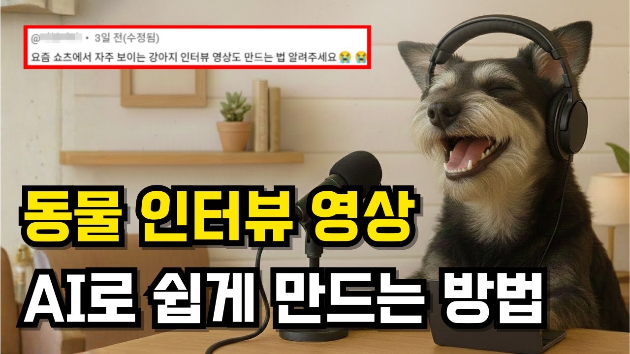 [구독자 요청] AI로 동물 인터뷰 영상 만들기 (Feat. 나노바나나, 클링)