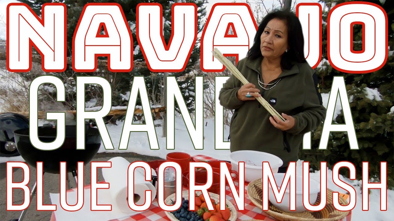Navajo Grandma Makes Tóshchíín / Blue Corn Mush