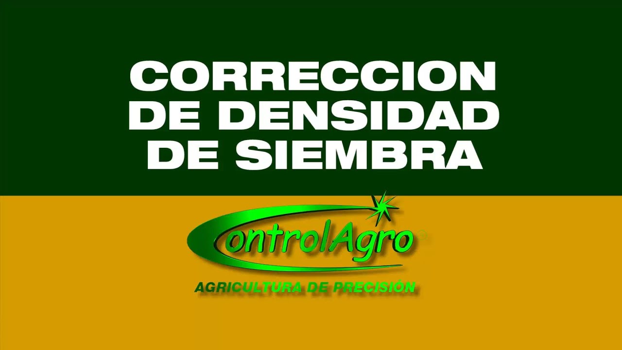 CAS 5100 - Configurar corrección de densidad de siembra