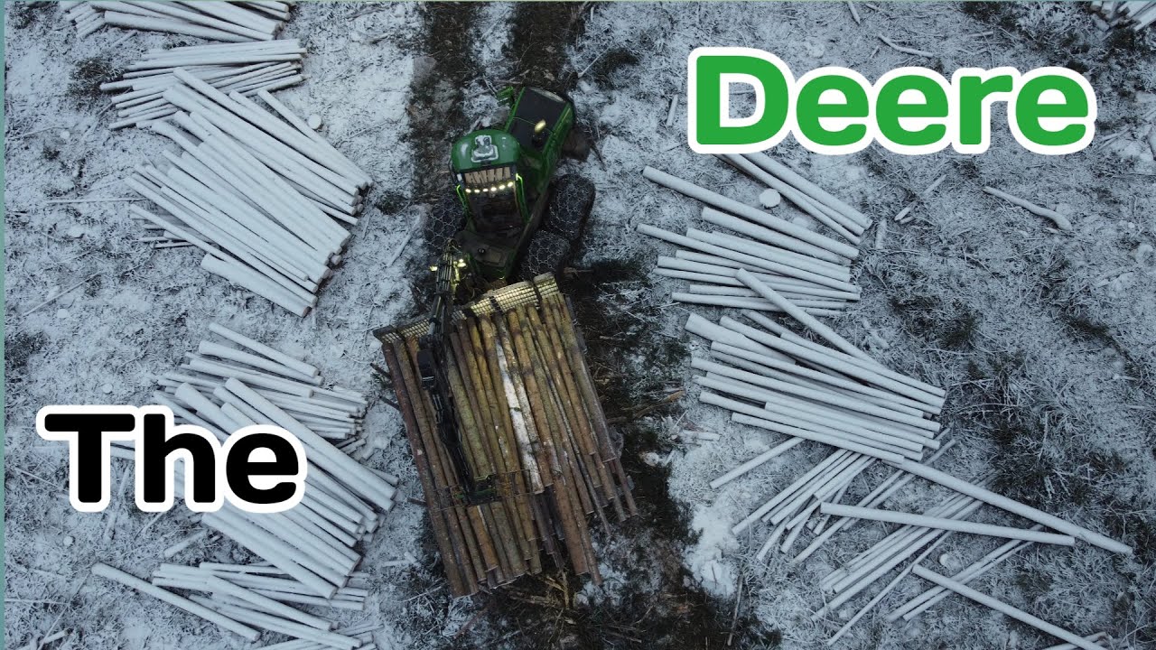 Droning on the John Deere 1910G Forwarder in the Forest