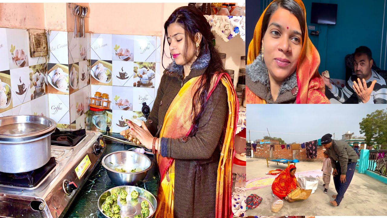 🌞सुबह अँधेरे उठते ही लग गयी इसकी तैयारियों में🎊पतिदेव तो वाह वाह कर उठे#trending#winterspecial