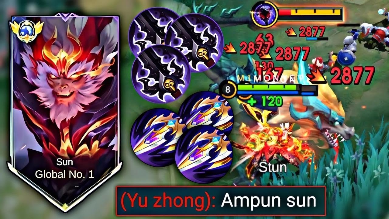 PAKAI EMBLEM INI DI JAMIN SUN NGOBOK² PREMAN XP❗ AUTO SOLO KILL | MOBILE LEGENDS 