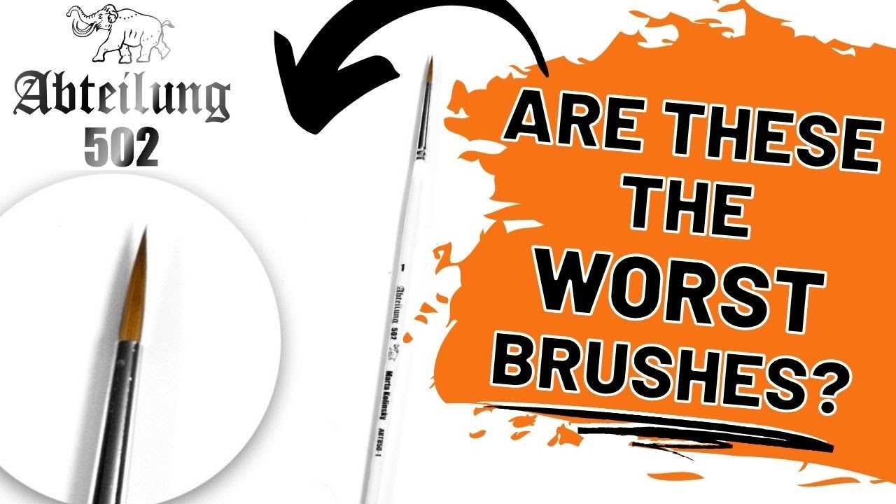 Abteilung 502 Marta Kolinsky Brush HONEST Review | Mediocre Painting with Wayne