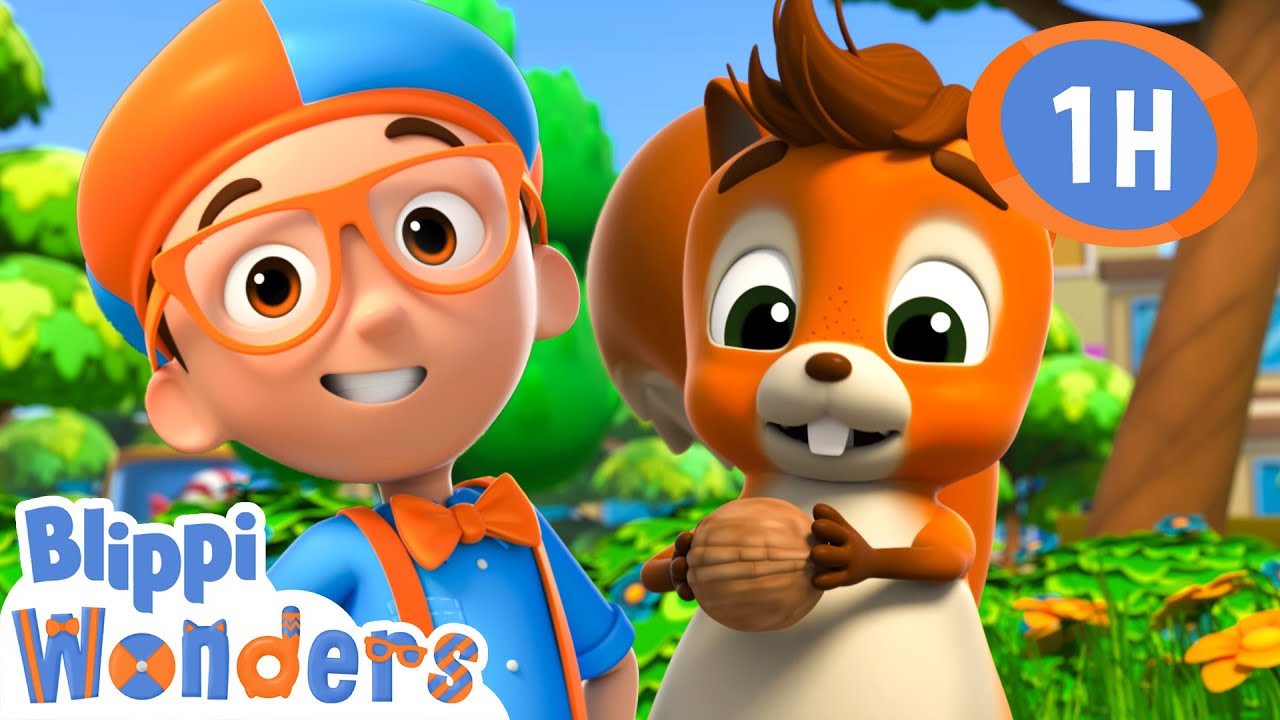 Blippi and his friend The Squirrel! 🐿️ | Blippi Wonders Educational Videos for Kids