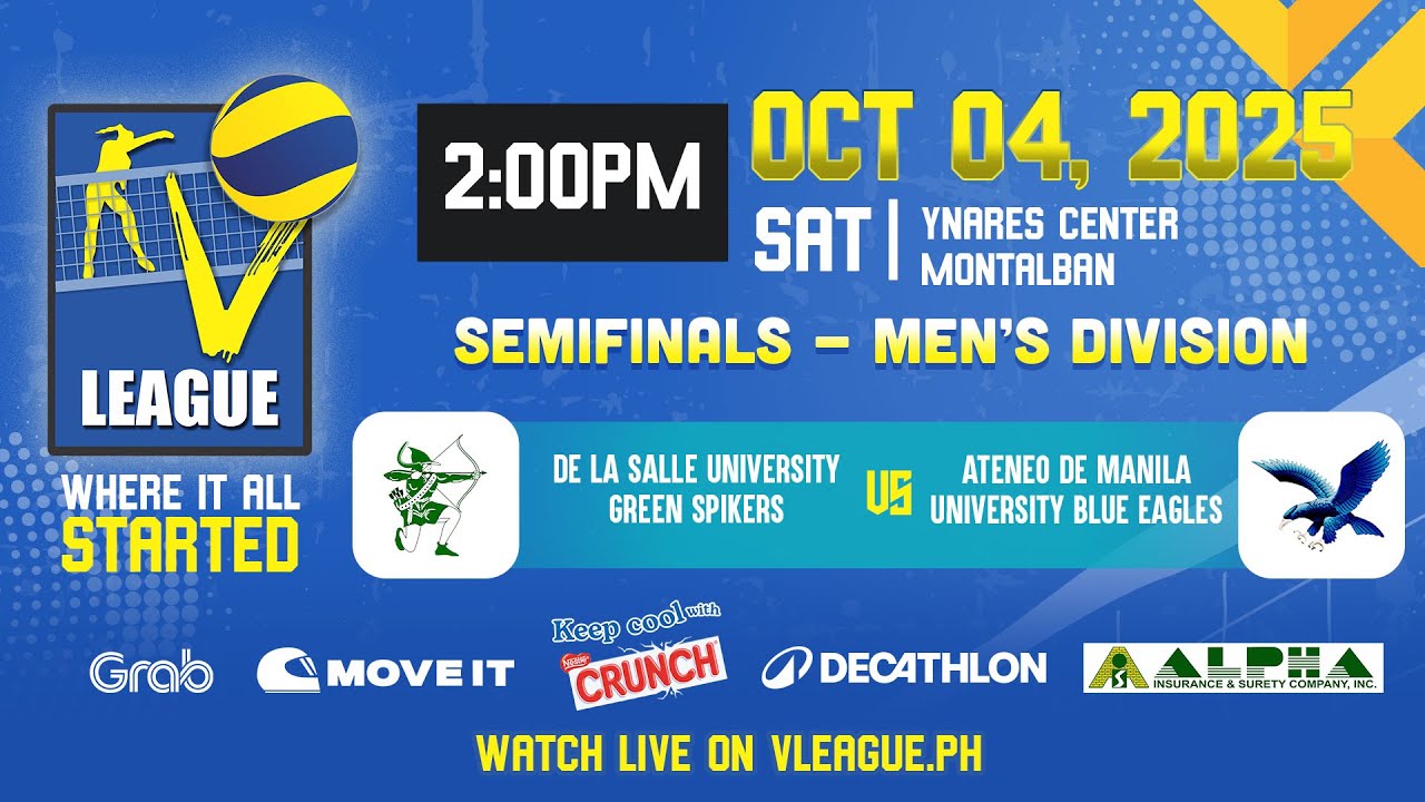 DLSU vs. ATENEO - Full Match | Semifinals G3 | 2025 V-League Collegiate Challenge Men's Category