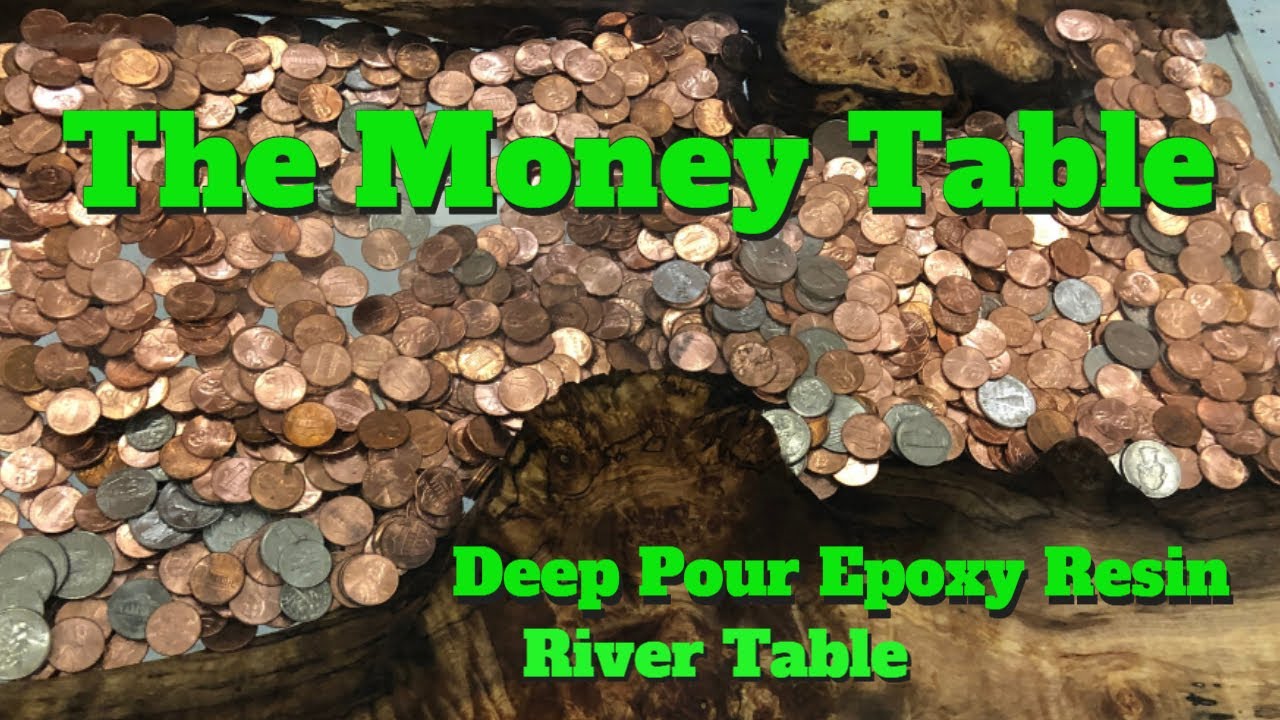The Money Table // Deep Pour Epoxy Resin // River Table