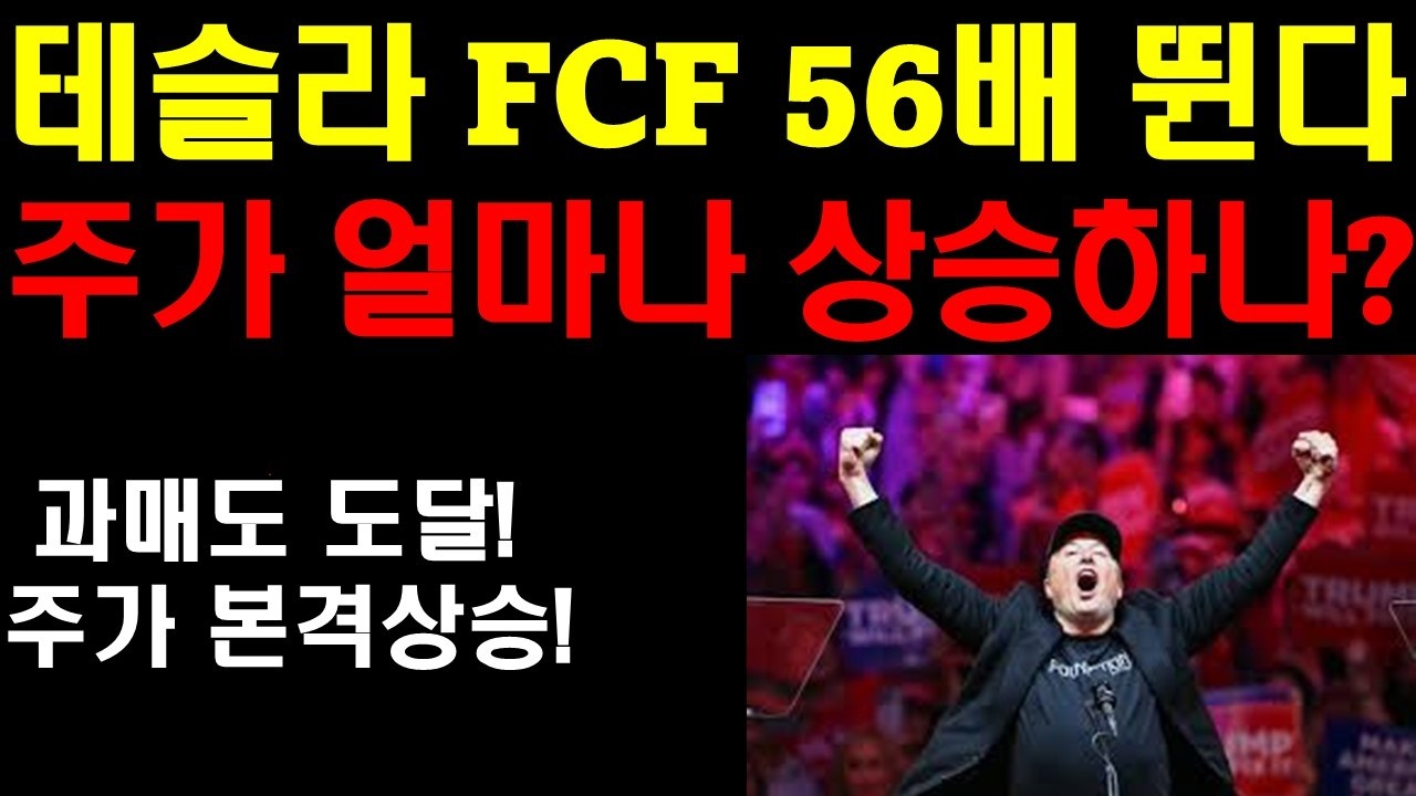 대박) 테슬라 FCF 무려 56배나 뛴다! 주가는 얼마나 더 오를까? 로보택시와 로봇으만 만들어 낼 현금흐름은 시총 1위가 확실하다! 엔비디아 200달러 돌파 한다! 팔란티어 흐름