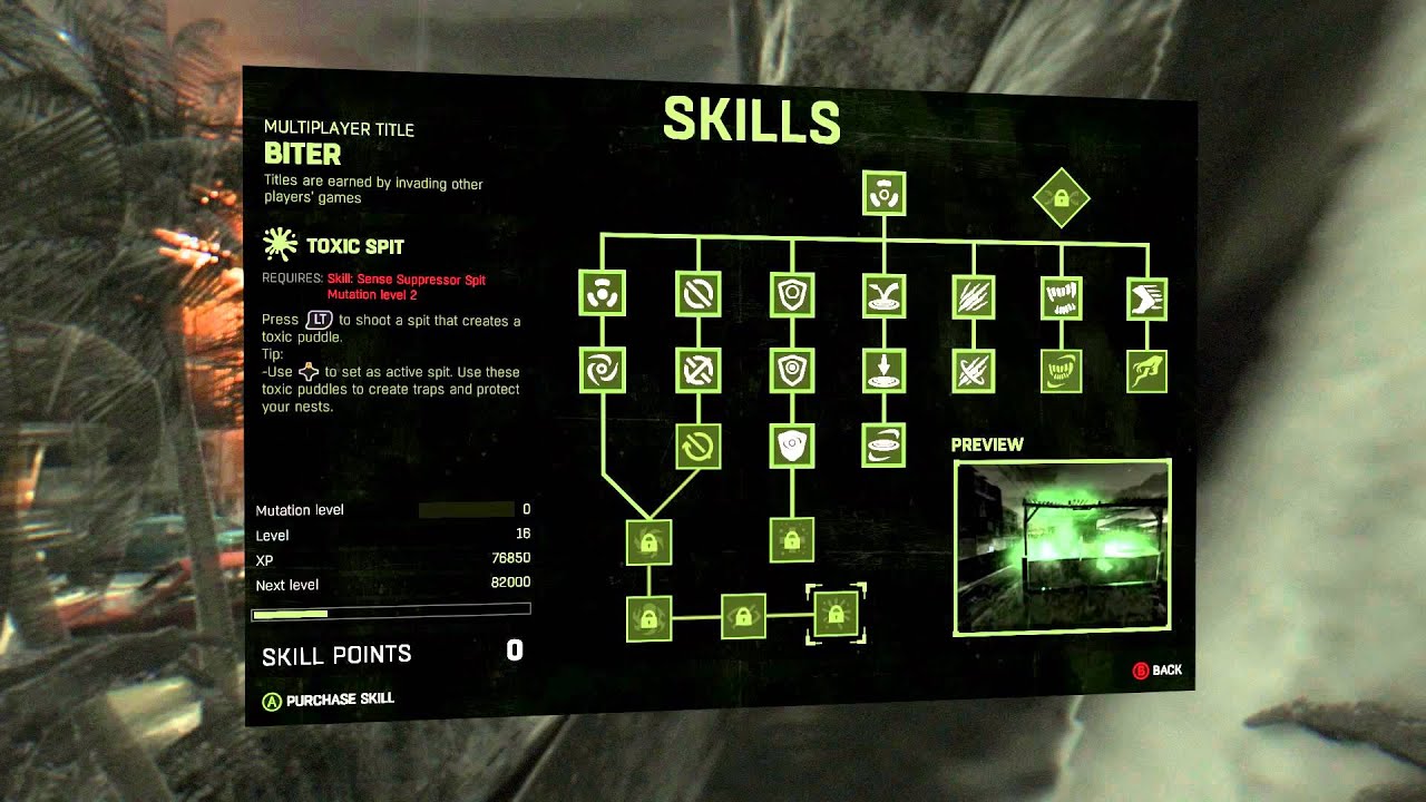 Dying Light - How Mutations Work In Be The Zombie ( Night Hunter Mutations Explained )