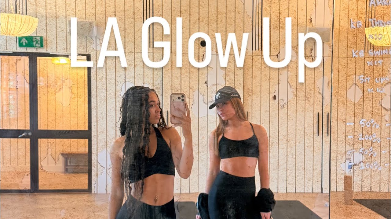 Glow up with me for LA // hair // Gym // Eyebrows // nails 