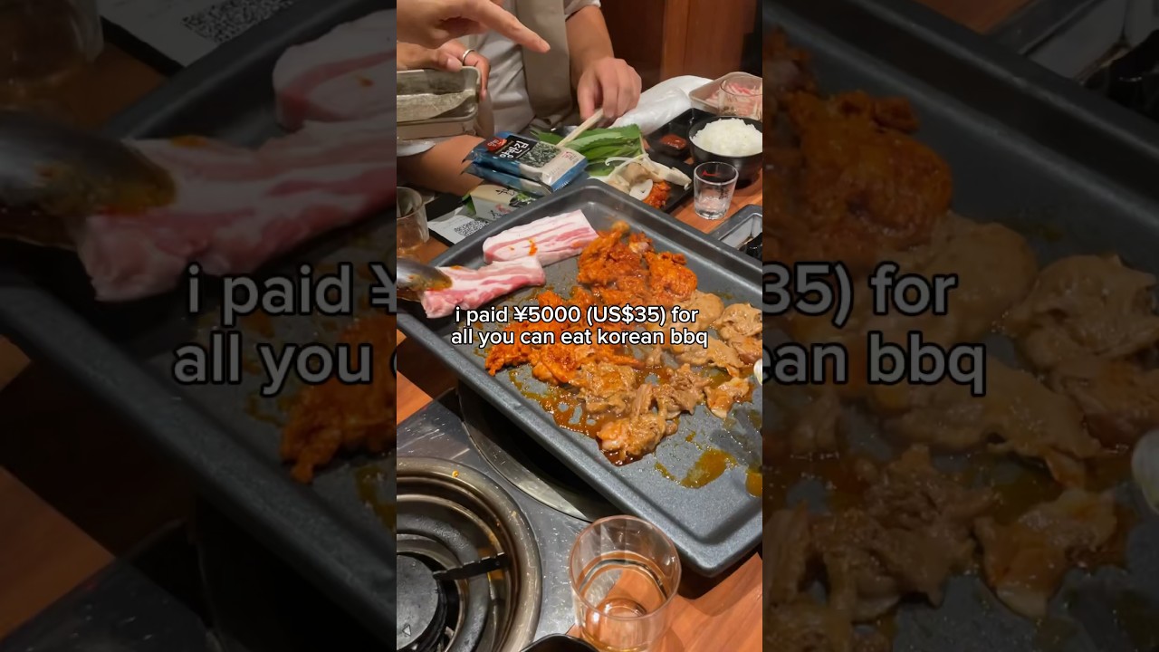 $35 all you can eat bbq in japan