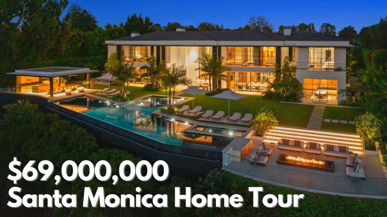 Inside a NICE $69M Santa Monica Luxury Home | Los Angeles Property Tour