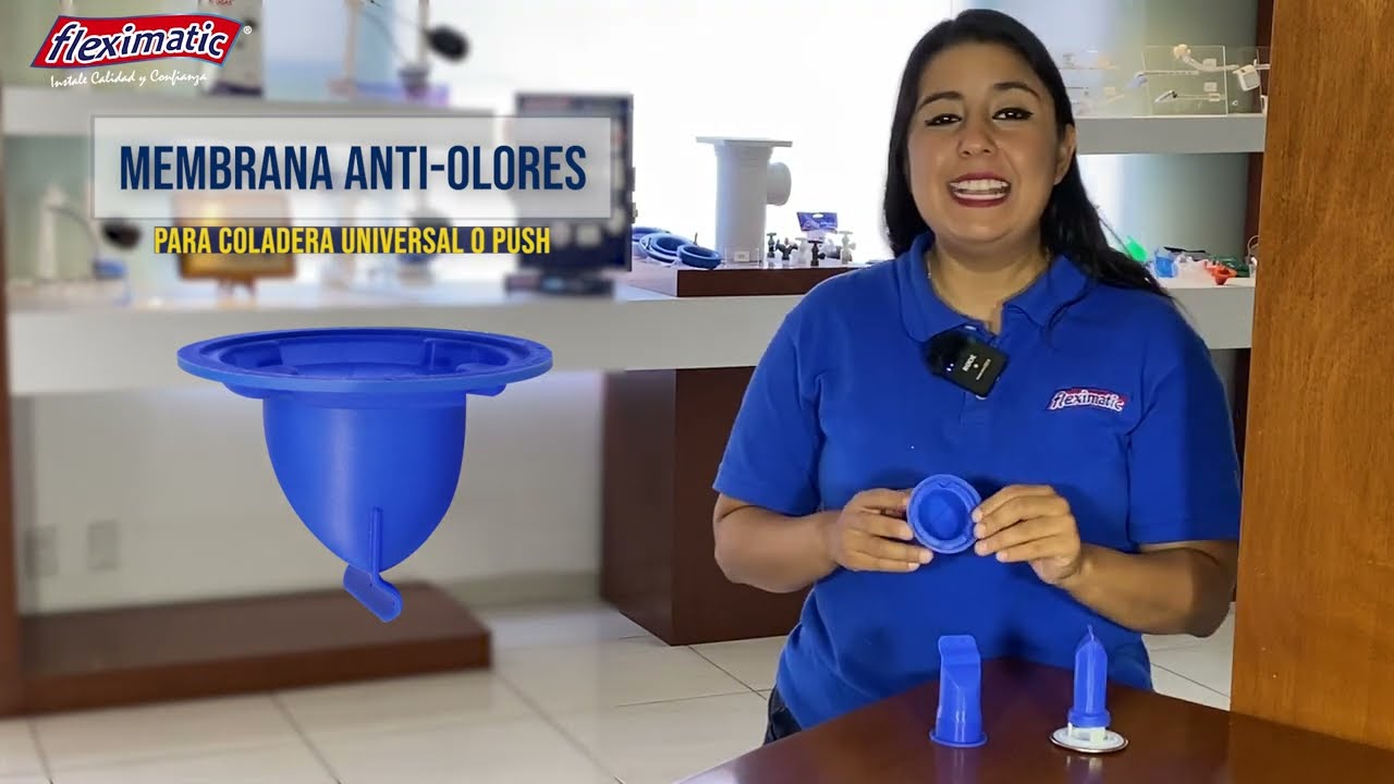 Membrana anti-olores Fleximatic elimina malos olores del drenaje. Bloquea el paso de insectos
