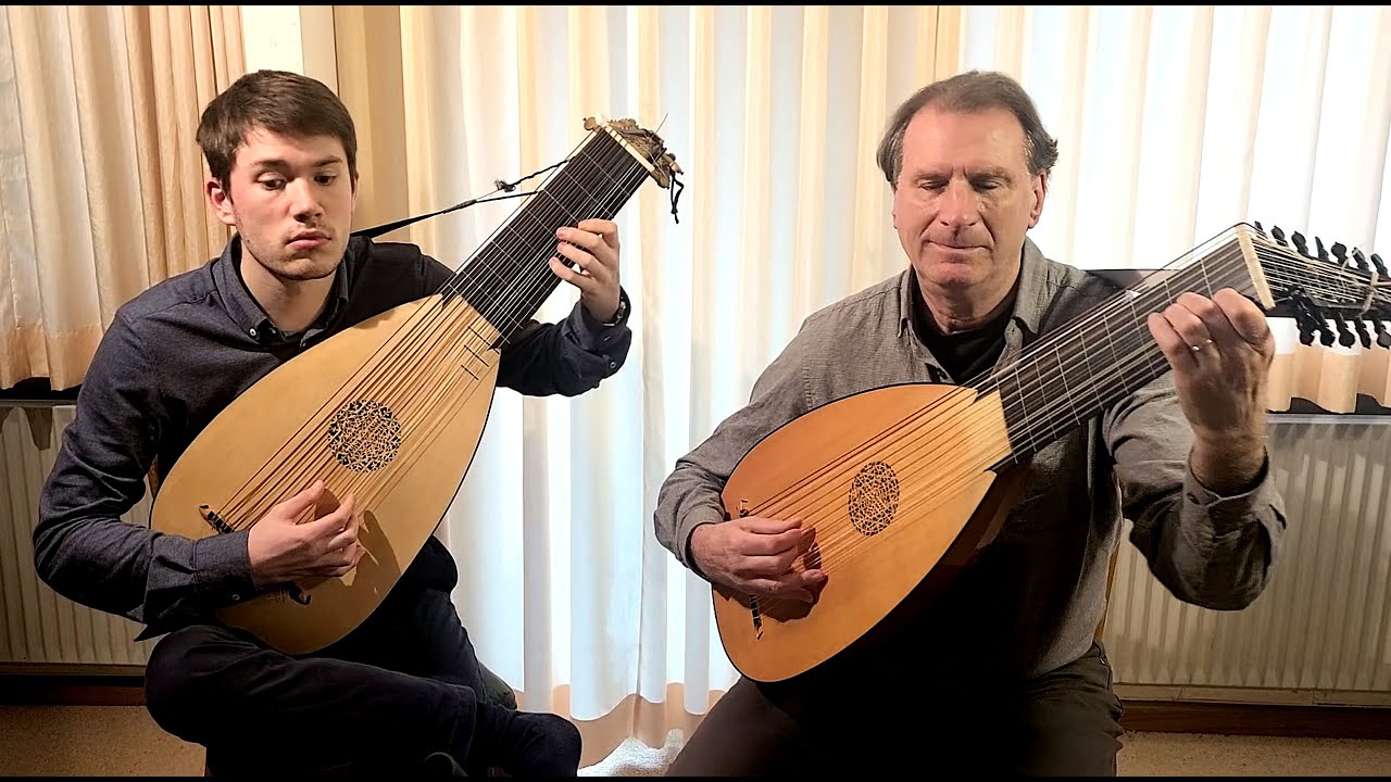 Goldberg variations - J.S. Bach (excerpts) for 2 lutes (Thomas Langlois & Peter Croton)