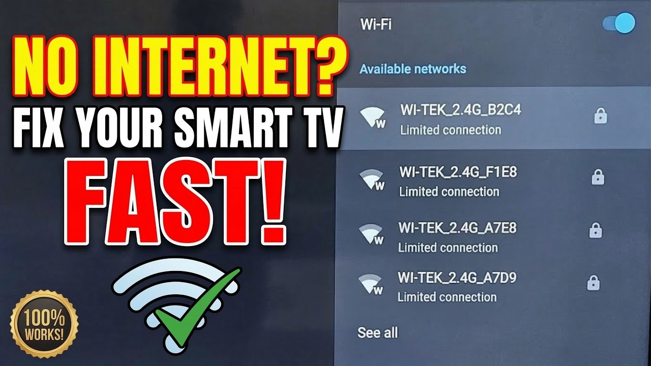 Fix Limited Connection WiFi Android or Google TV Problem 2026 (100% Works!)