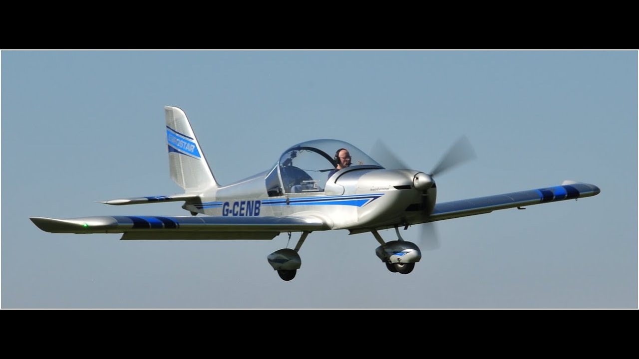 G-CENB EV97 landing at Glenforsa Runway 07